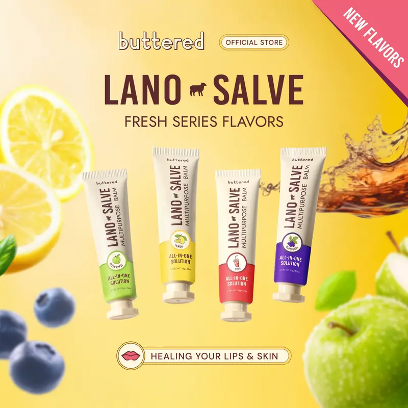 Buttered Lanosalve Multipurpose Balm Scented (Varian) Solusi Kulit Kering Pecah Pecah Salep Multifungsi with Lanolin 1