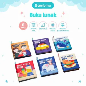BAMBINO Soft Book Edukasi Bayi Bahasa Inggris / Buku Bantal Bayi buku  cerita buku  huruf