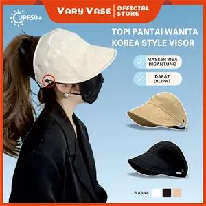 Vase Vary Topi Pantai Wanita Korea Style Topi Wanita Kekinian Import Topi Wanita Anti Uv Matahari topi  golf Outdoor Olahraga