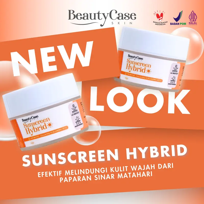 Beautycase Skin - Sunscreen Hybrid UV Protection - Probiotic Collagen Hyaluronic Acid 0