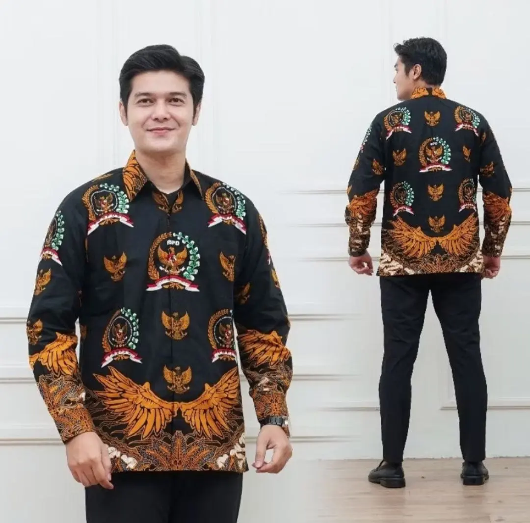 Seragam Batik BPD Nasional Pria Dan Wanita Terbaru Berlapis Furing Bahan Katun Halus