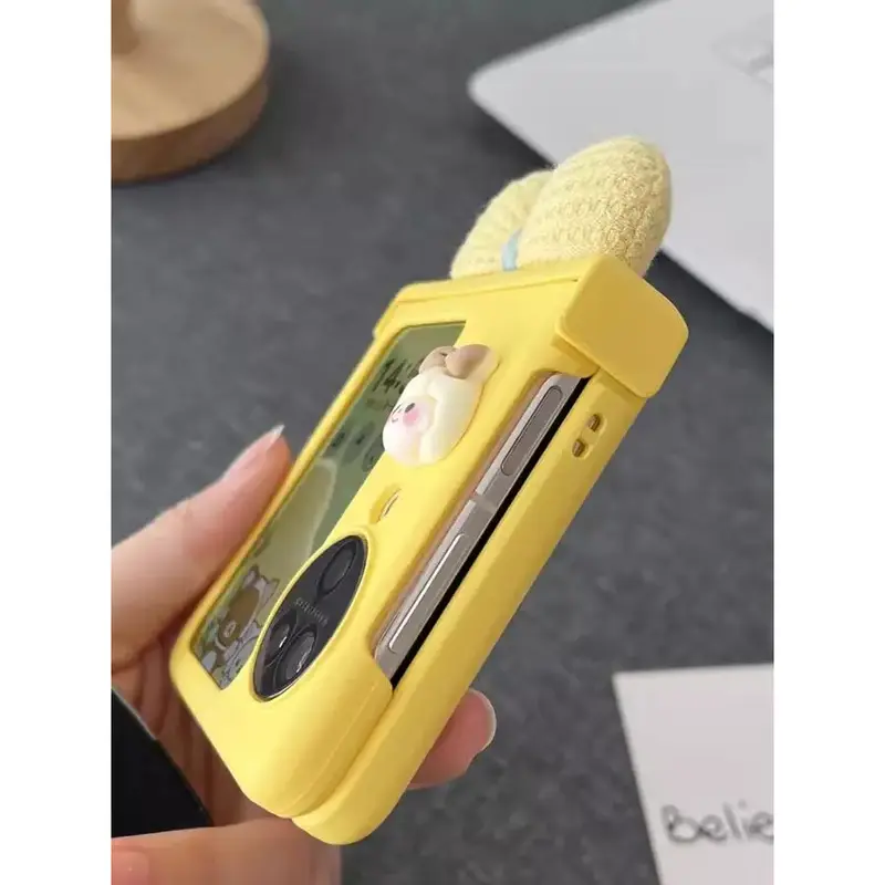 Cute Girl Bow Phone Cases For Find N2 Flip Hinge N3 flip Case 3