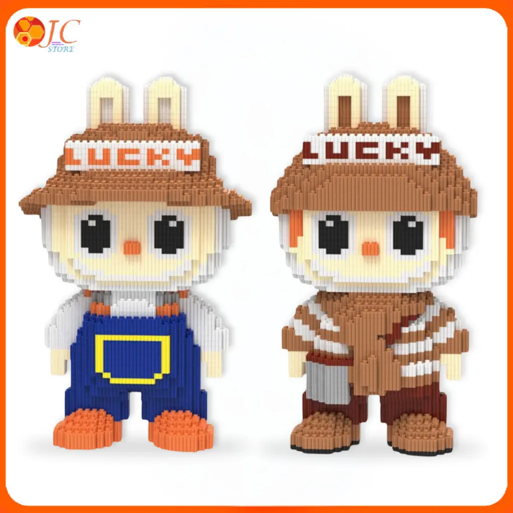 JC Nano Blocks Labubu Exciting Macarons Bricks Toys Mainan Edukasi Balok Susun Karakter Kartun Lucu DIY 3D Puzzle