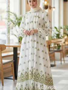 Cleome Lafreya Gamis Adeline Vien Fashion Muslim Wanita LFY