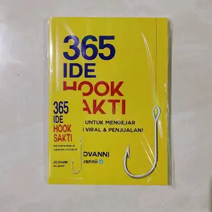 Buku 365 IDE HOOK SAKTI untuk Mengejar Konten Viral & Penjualan Efektif Oleh Leo Giovanni