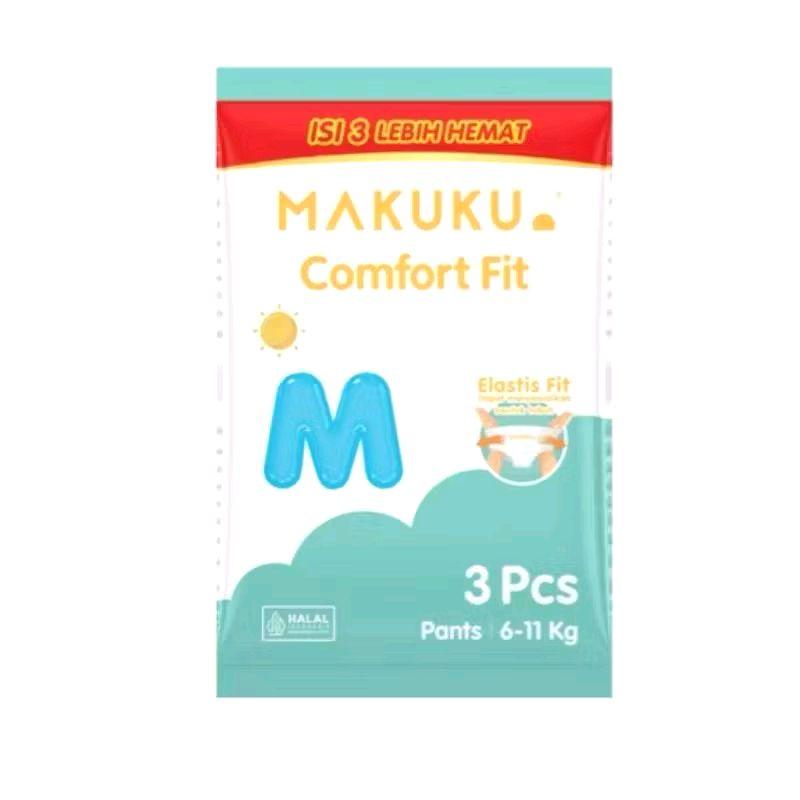 [Buy 3 get 1 ] Popok Makuku Renceng M/L/XL (isi 12 pcs) 1