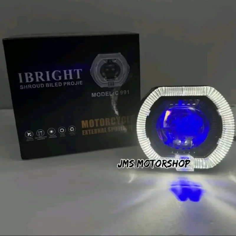 IBRIGHT C 991 BILED ALA ALA 3 INCH UNIVERSAL PROJIE  BILED CUTT OFF 3 INCH SHOURD 3 INCH LAMPU SOROT LED LAMPU TEMBAK BILED PROJIE 6