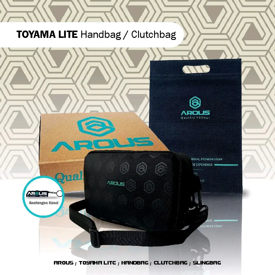 AROUS|Handbag TOYAMA LITE|Cluthbah anti air|handbag anti bara api|slingbag waterproof|Bum bag| belt|unjastebel|Tas pria| Tas kosmetik Cowok Waistbag