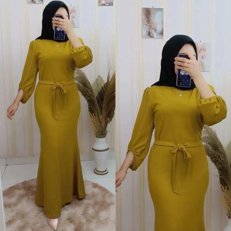 Nadia dress mermaid/gamis duyung ootp kondangan/gamis lebaran 2024 Elegant 1