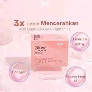HLS Sabun Helois Glow Soap 3x Mencerahkan Kulit dengan Collagen & Licorice Extra untuk Wajah dan Tubuh