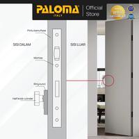 Gambar PALOMA Cylinder Kunci Pintu Silinder Kamuflase Half Cylinder Knob Door HC-KC Brass Kuningan Gold Emas Grey Abu Antique Antik Black Hitam Gunmetal Gun Metal CLP 2503 2504 2505 2506 2507 2533 2534 2535 2536 2537 - Satin Nickel, 35mm + 10mm dari PALOMA Official Kota Administrasi Jakarta Timur 4 Tokopedia