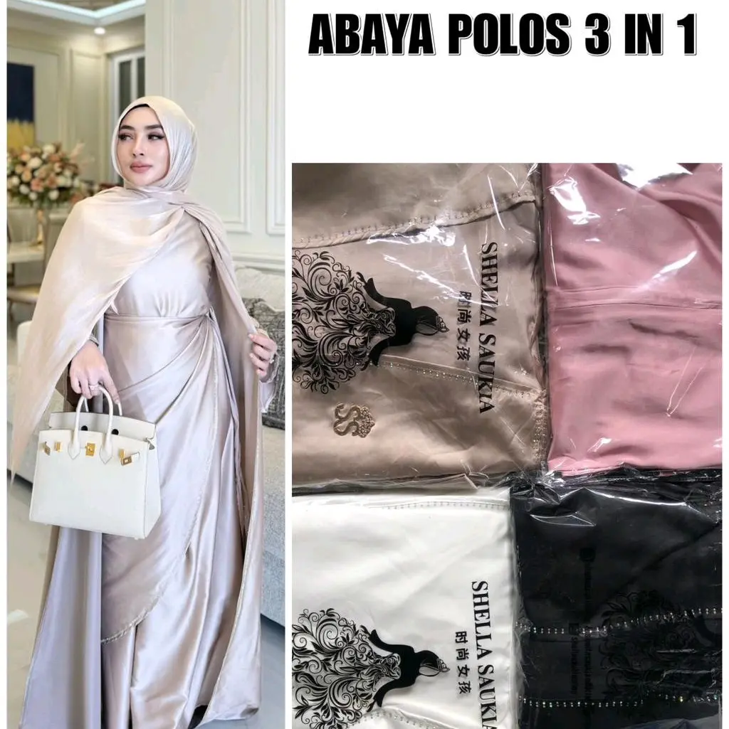 ABAYA POLOS 3 IN 1 ORI BY SHELLASAUKIA