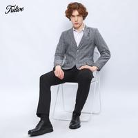 Gambar TRILIVE - Jas Blazer Pria Casual Slimfit Motif Tartan Kotak - Hitam, S dari Trilive Apparel Kota Tasikmalaya 5 Tokopedia