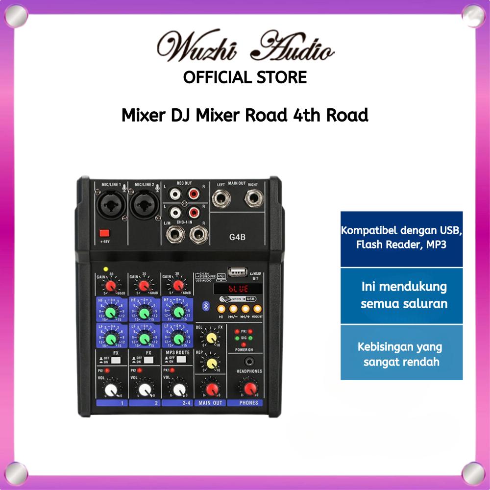 AB - KP4 /X60 Audio mixer professional 4 channel mixer, support Bluetooth USB MP3 Amplifier mikser
