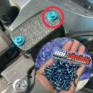 baud titanium tutup tabung master rem standar unipersal semua motor (1baud) Motorcycle