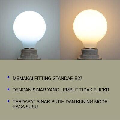LAMPU BOHLAM 9w LED VINTAGE SUSU E27 9 watt KACA / BOHLAM VINTAGE RETRO / LAMPU GANTUNG / LAMPU HIAS LAMPU CAFE 4