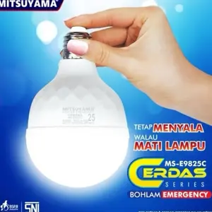 Bohlam Emergency 25W 35W Mitsuyama Cerdas Series Otomatis menyala