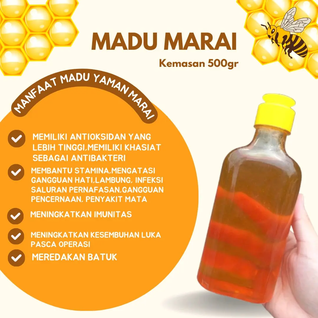 Madu marai kemasan 500gr #maraiyaman