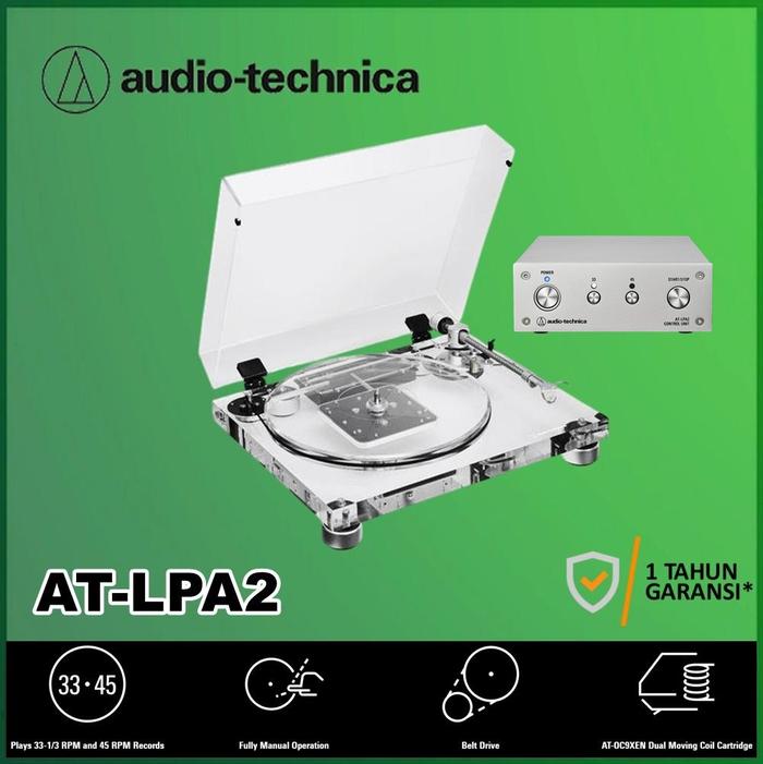 Gambar Audio Technica AT-LPA2 LPA 2 Fully Manual Belt-Drive Turntable dari Officiall Brands Kota Administrasi Jakarta Barat Tokopedia