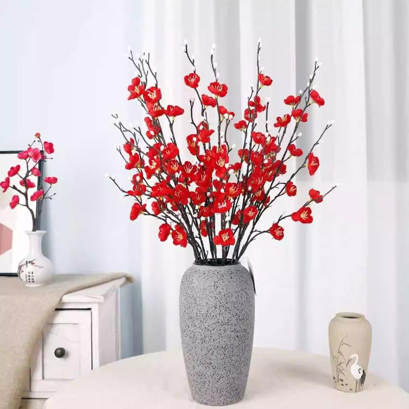  Hoa giả hoa mai nhánh mini trang trí phòng khách nội thất , trang trí bối cảnh đám cưới đám tiệc 