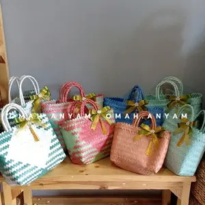 Tas Hampers Lebaran/Tas Souvenir Plastik/Tas Parcel Motif Kombinasi