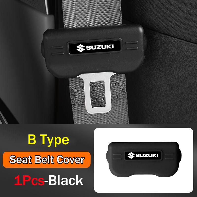 Product Introduction of 1Pcs Car Seat Belt Buckle Clip Anti-Scratch Pvc Protector Cover Car Accessories fit for Suzuki Swift Alto Jimny Vitara Ertiga APV 8