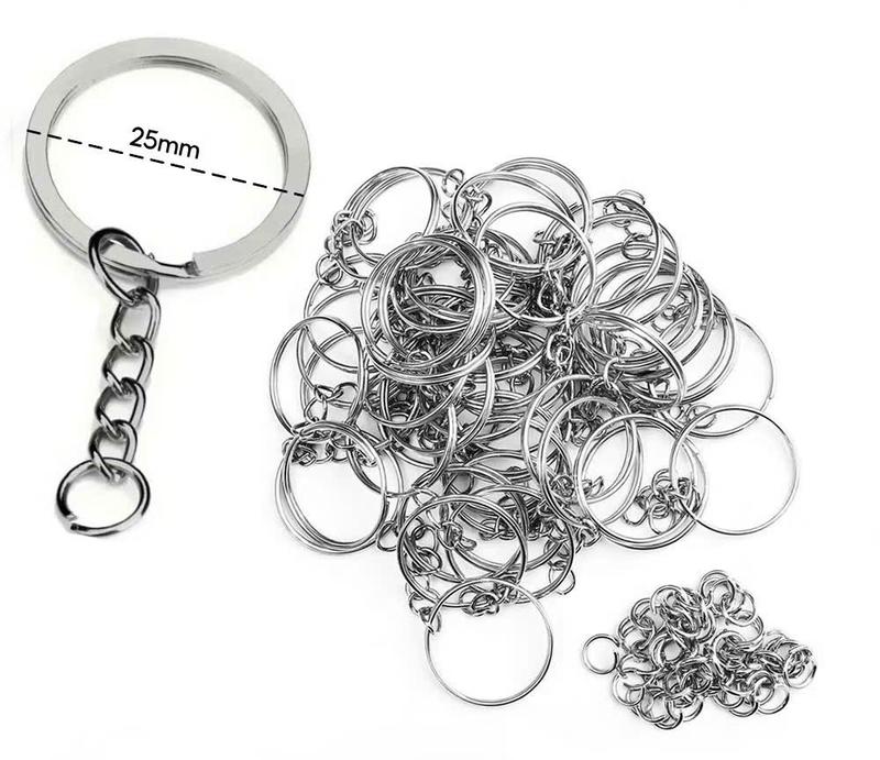 Khoen Móc Khóa Keychain 25mm dùng làm móc khóa đồ handmade