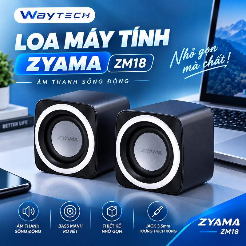 Loa máy tính để bàn ZYAMA không rè, âm thanh sống động
