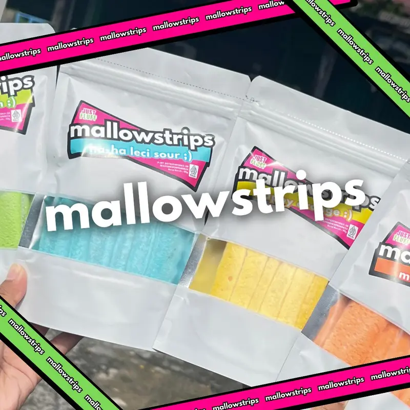 4 PACK MALLOWSTRIPS [HALAL] JUSTFLUFF MARSHMALLOW [4 PACK] 5