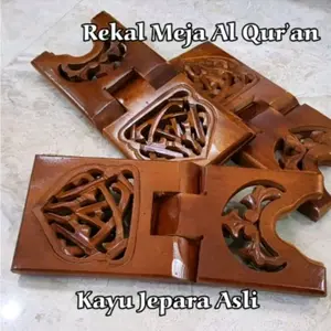 Promo Rekal Alquran Motif Iqrok Asli Jepara Furniture Kayu Natural Ukiran Halus