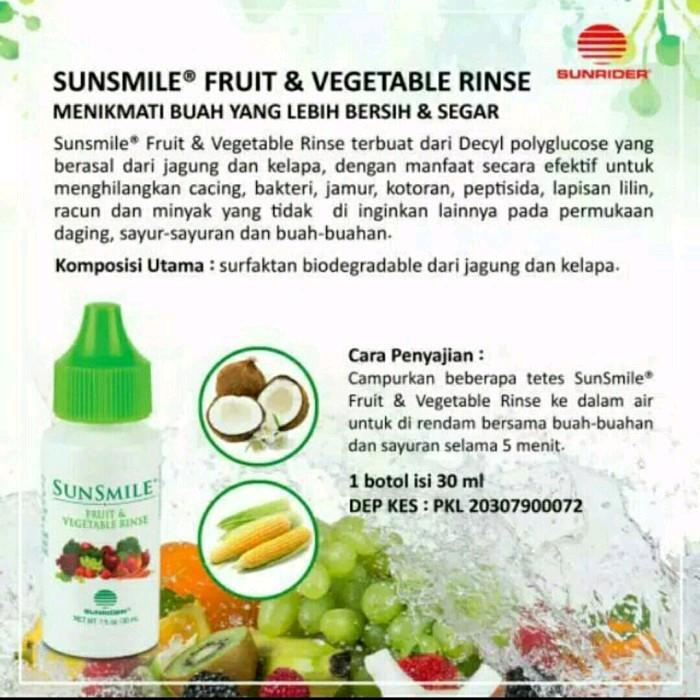 SUNRIDER Sunsmile Fruit & Vegetable Rinse Original USA Pencuci Buah dan Sayur Herbal Alami 1