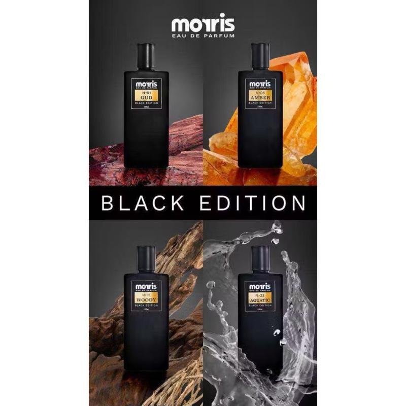 Morris Black Edition Oud 100ml - Parfum Wanita Wangi Elegant Perfume Peony Pear Kosmetik Perempuan 6