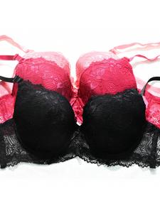 BR6031C Lencería Elegante 3 Piezas de Sostenes con Varillas en Copa C con Encaje y Push Up en Diferentes Colores y Tallas Ideal para Regalar o Consentirse a Ti Mismo