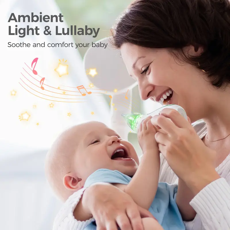 Momcozy Nasal Aspirator Máy Hút Mũi 3 Cấp Độ Điều Chỉnh Được 800mah Pin Lâu Máy Hút Mũi Chạy Điện Cầm Tay 6