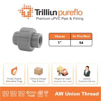 Gambar Fitting Pipa uPVC Trilliunpureflo AW Union thread - 1" Inch dari Trilliun Kab. Pasuruan 2 Tokopedia