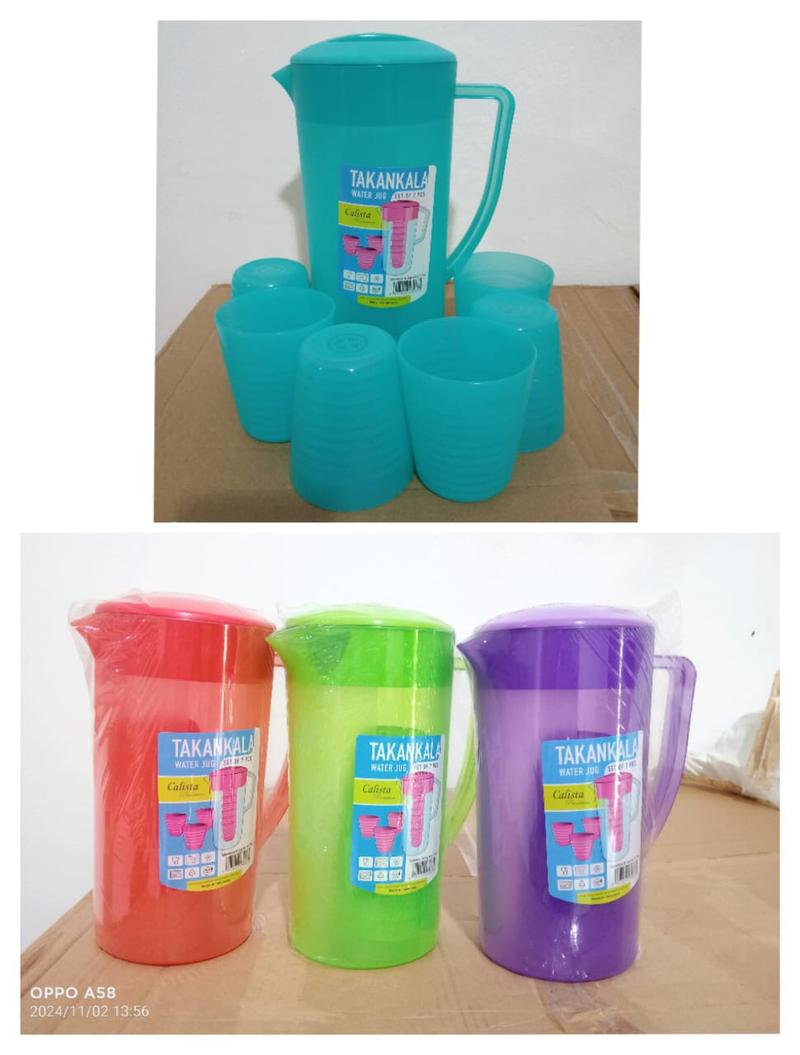 Product Introduction of Teko Takankala Water Jug set Gelas 6pcs 8