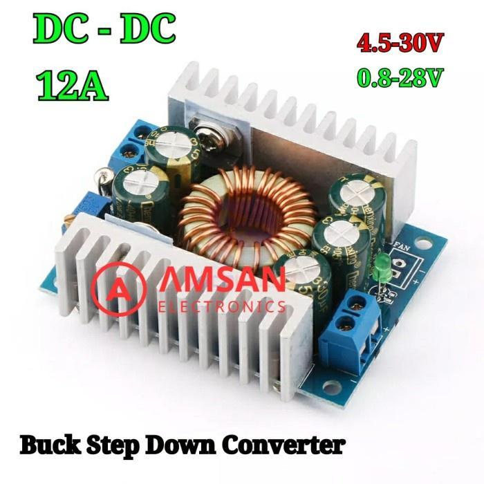 Gambar Step Down 12A 4.5- 30V Buck Converter Penurun Tegangan dari AMSAN ELECTRONICS Kab. Ponorogo Tokopedia