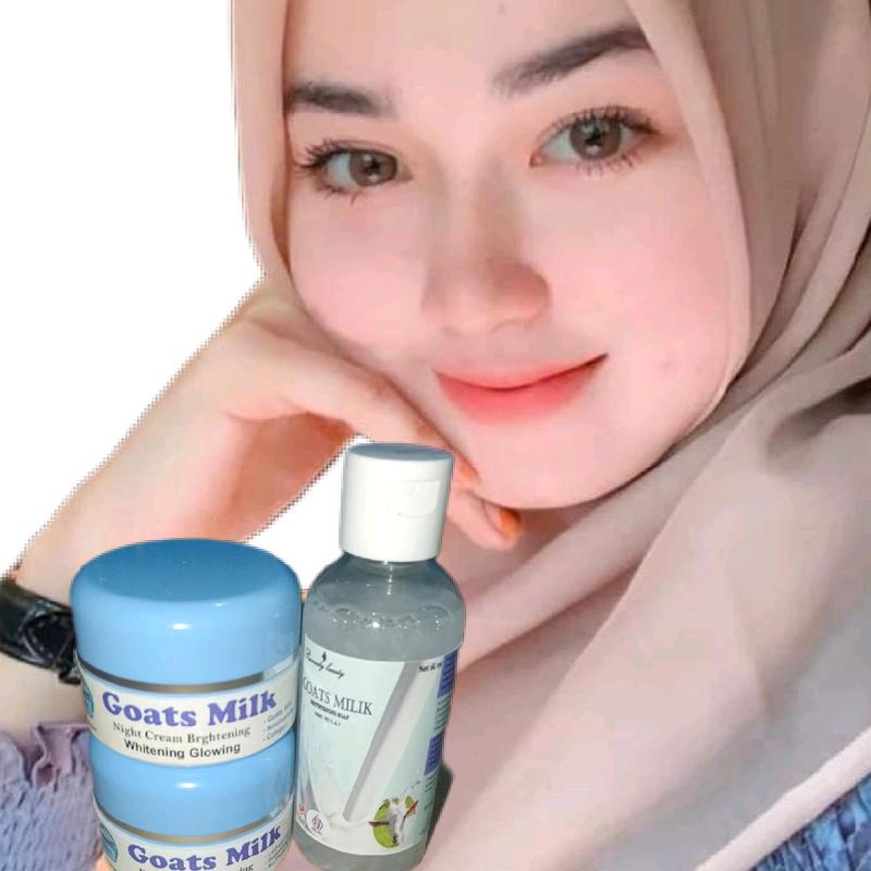Paket Pemutih wajah Cream Susu Domba Pencerah Wajah Menghilangkan Flek Hitam - Mencerahkan Pelembab Muka 4