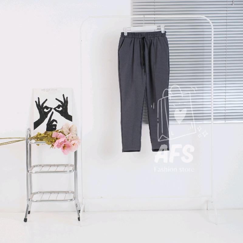 ORO PANTS Celana Baggy Pants Wanita Bahan Katun Paraguay Lembut kulot stripe Celana wanita ootd  celana Nyaman Kain Halus Casual Santai Clana Panjang 8