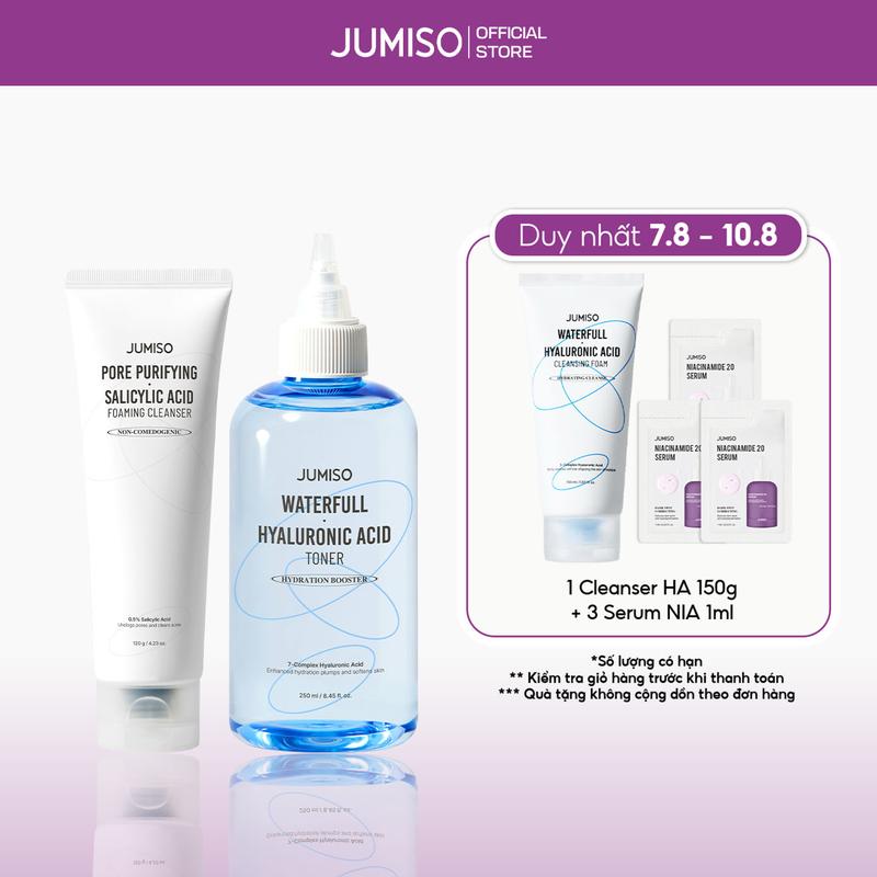 Bộ đôi sữa rửa mặt và toner giúp sạch sâu, cấp ẩm toàn diện