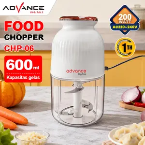 Advance CHP-06 Chopper Daging Elektrik Multifungsi 0.6L Penggiling Bumbu Food Grade Blender MPASI Bayi