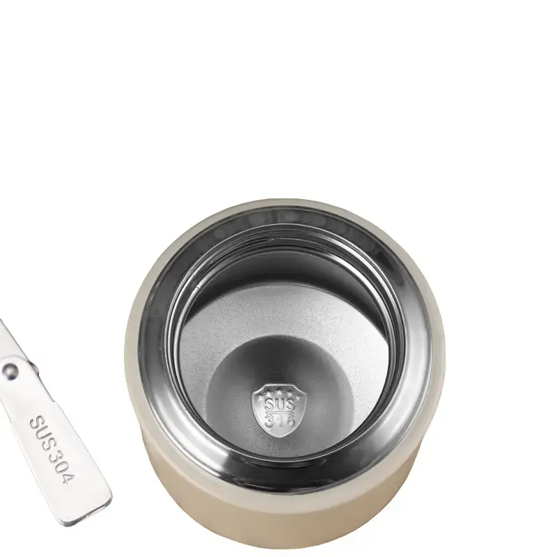 316 Stainless Steel Tremella, a Kind of Semi-Transparent White Fungus Bird's Nest Braised Cup Portable Double-Layer Insulation Stewing Pot Pot Smoldering Cup Lid with Spoon Mug Tumbler Water Bottles Bottles Bottled Drinkware Flasks Coffee Insulated