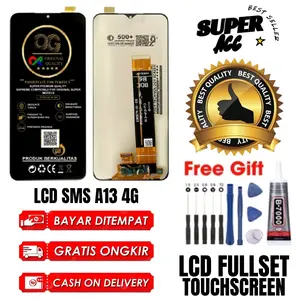 Lcd Touchscreen SMS A13 4G Fullset Original / Og Super / free lem & obeng Layar
