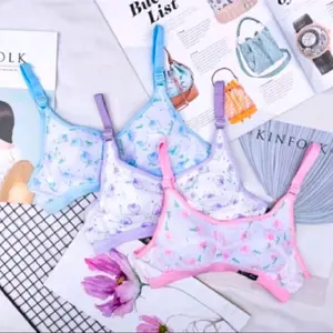 Sport Bra Anak ABG Motif bunga  tanpa busa tanpa kawat Size 32,34,36,38 // Sport bra anak remaja kekinian