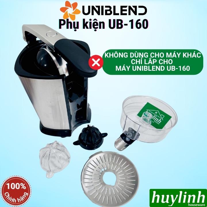 Phụ kiện máy vắt cam Uniblend UB-160 Tô chứa lưới lọc núm Vòi rót