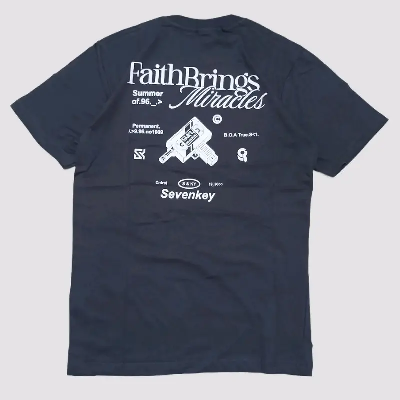 Kaos Distro Original / Tshirt Distro / Baju Distro SEVENKEY Faith Brings Miracles 1