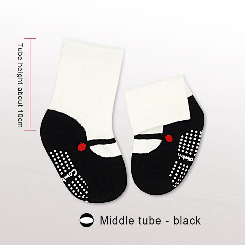 Baby Girl Anti-slip Floor Socks Cotton Patchwork Breathable Short Socks 2