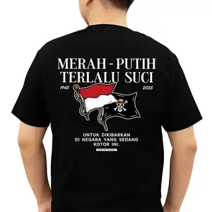 【COD】 T-shirt atasan kaos pria kaosbermerek pria distribusi pria kaos bermerek katun leher   Kaos Boxy Oversized TshirtSablon -Cotton Combed 24s