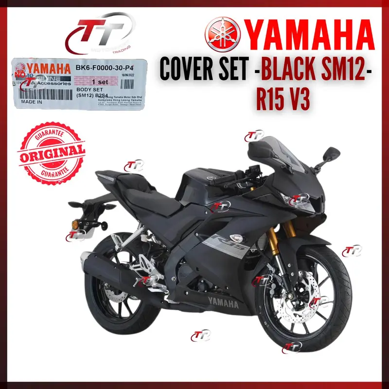R15 R155 Coverset Caver Cover Set Kaver Body Kover Black Blue Biru ...