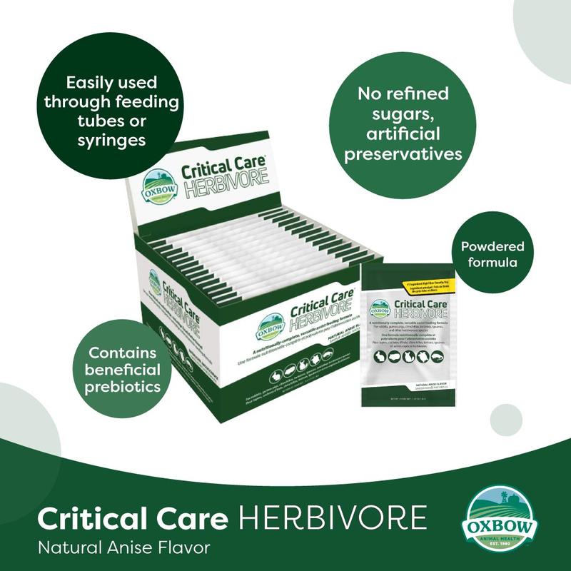 Product Introduction of Oxbow Critical Care Herbivore Fine Grind Small Animal Recovery Food 100g | Chinchillas Rats Gerbils Hamsters Guinea Pig 2